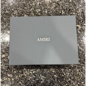 Amiri Blue Shopping Slide Out Tissue Empty Gift Shoe Box 14.5 x 10.5 x 6
